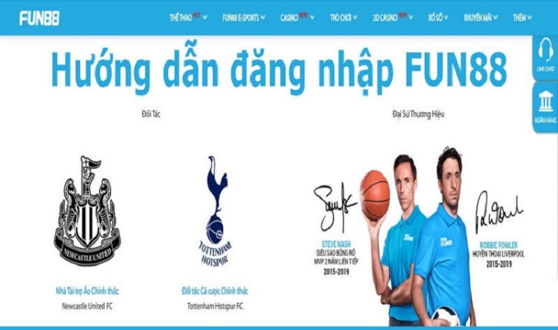 Để vào trang cá cược thì cần đăng nhập