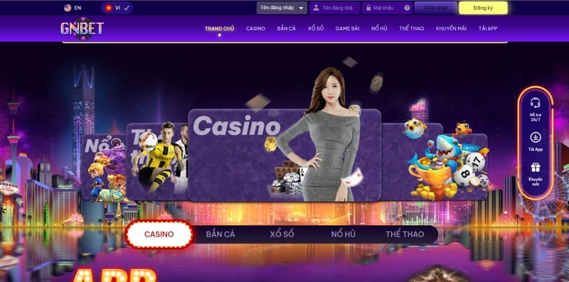 Kho game casino vô cùng phong phú