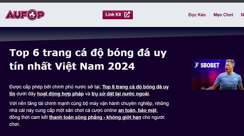 Trang cá độ uy tín với các nội dung miễn trừ trách nhiệm rõ ràng