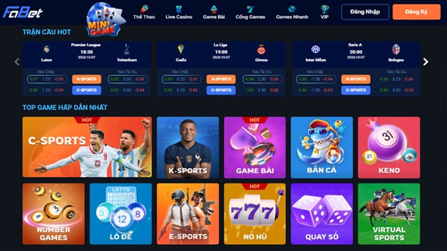 Kho game nhà cái Fabet đặc sắc
