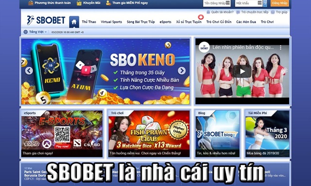 Sbobet uy tín hàng đầu
