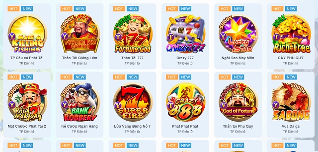 Hệ thống trò chơi đa dạng và đẳng cấp