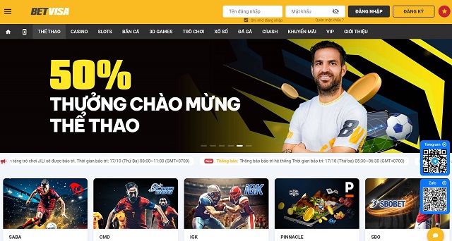 Trải nghiệm cá cược đỉnh cao tại Betvisa