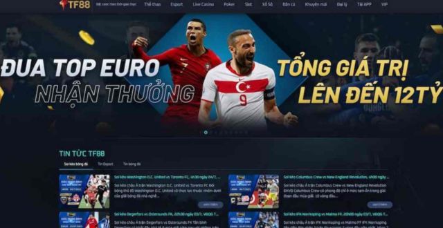 Giao diện TF88 được thiết kế chuyên nghiệp số 1 thế giới