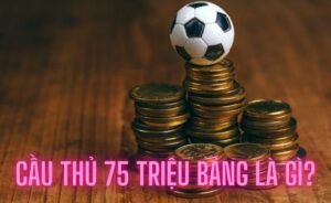 Tìm hiểu ngay cầu thủ 75 triệu bảng là gì trong bóng đá?