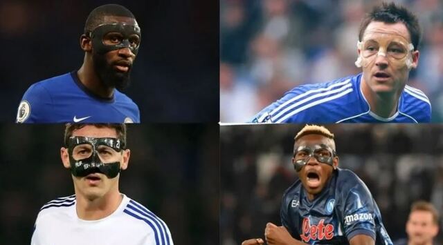 Điểm danh các cầu thủ đeo mặt nạ trong bóng đá nổi bật